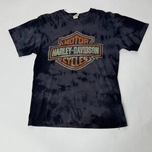 Harley‎ Davidson Motorcycles Tye Dye Short Sleeve Tee Ohio Small